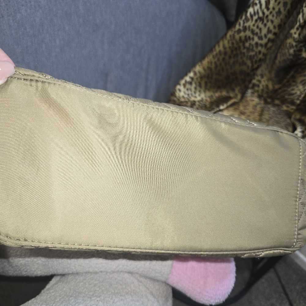 Calvin Klein Quilted Drab Olive Green Tote Bag - Picture 6 of 10